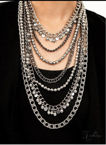 Paparazzi Audacious Zi Collection Necklace- Silver