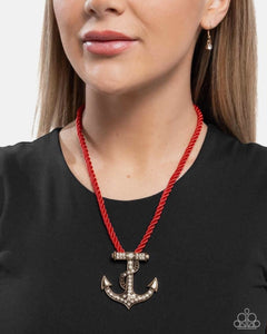 Anchored Allure- Red